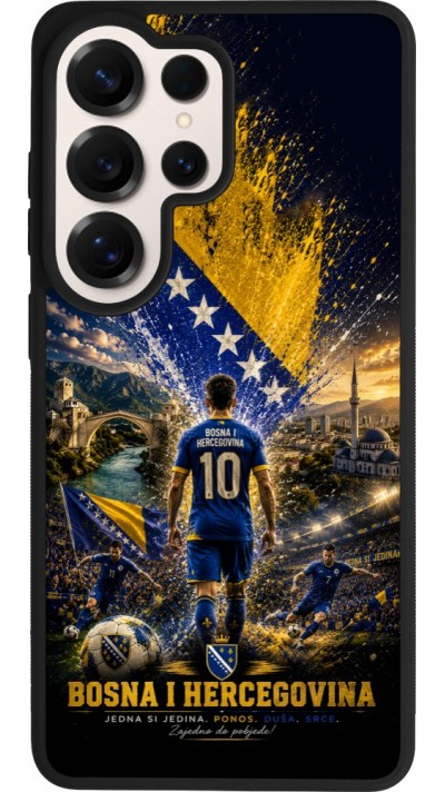 Samsung Galaxy S26 Ultra Case Hülle - Silikon schwarz Fussball Bosnien und Herzegowina splash 2026