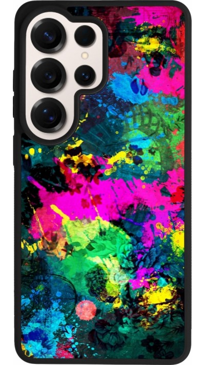 Samsung Galaxy S26 Ultra Case Hülle - Silikon schwarz Splash paint