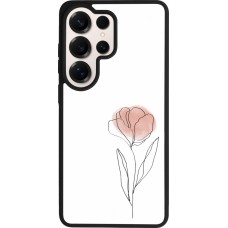 Samsung Galaxy S26 Ultra Case Hülle - Silikon schwarz Spring 23 minimalist flower