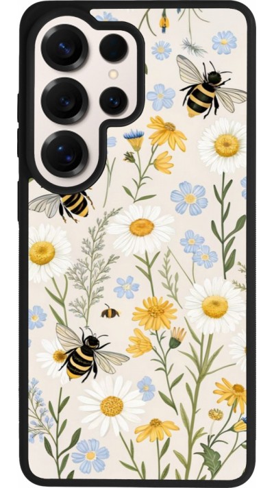 Samsung Galaxy S26 Ultra Case Hülle - Silikon schwarz Pattern bees 2026