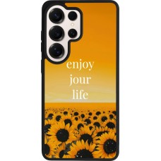 Samsung Galaxy S26 Ultra Case Hülle - Silikon schwarz Summer 2025 Enjoy your life