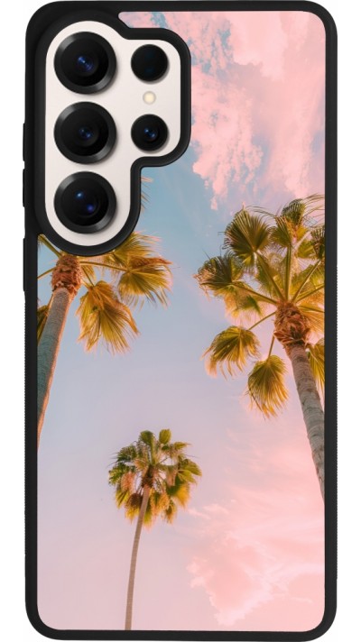 Samsung Galaxy S26 Ultra Case Hülle - Silikon schwarz Summer 2025 Palmiers