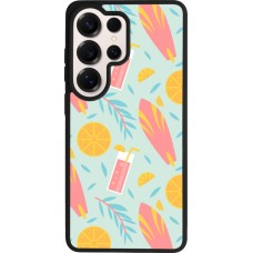 Samsung Galaxy S26 Ultra Case Hülle - Silikon schwarz Summer 2025 Pattern citron