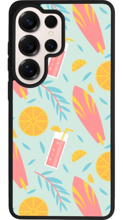 Samsung Galaxy S26 Ultra Case Hülle - Silikon schwarz Summer 2025 Pattern citron