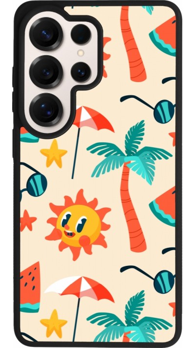 Samsung Galaxy S26 Ultra Case Hülle - Silikon schwarz Summer 2025 Pattern soleil