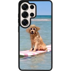 Samsung Galaxy S26 Ultra Case Hülle - Silikon schwarz Summer Dog on Paddle