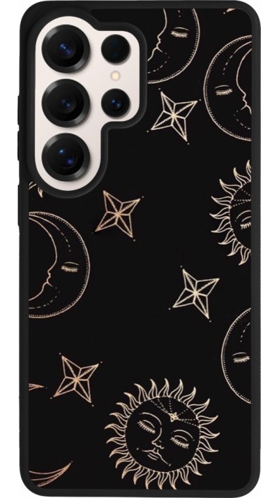 Samsung Galaxy S26 Ultra Case Hülle - Silikon schwarz Suns and Moons