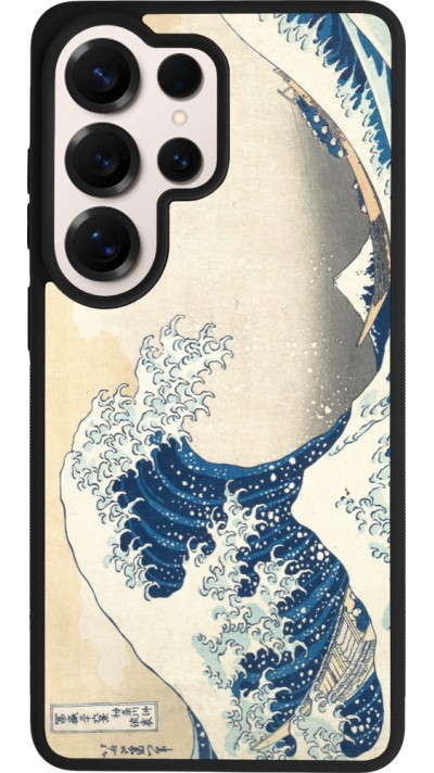 Samsung Galaxy S26 Ultra Case Hülle - Silikon schwarz Kunstbild - Die große Welle vor Kanagawa - Hokusai