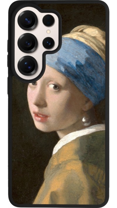 Samsung Galaxy S26 Ultra Case Hülle - Silikon schwarz Kunstbild - Das Mädchen mit dem Perlenohrring - Jan Vermeer