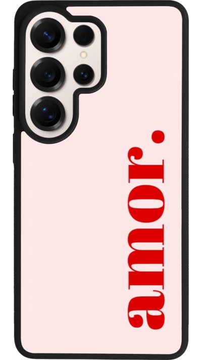 Samsung Galaxy S26 Ultra Case Hülle - Silikon schwarz Valentine 2024 amor