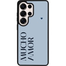 Samsung Galaxy S26 Ultra Case Hülle - Silikon schwarz Valentine 2024 mucho amor azul