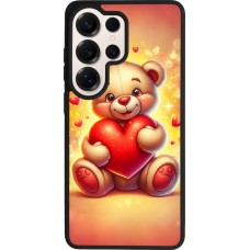 Samsung Galaxy S26 Ultra Case Hülle - Silikon schwarz Valentin 2024 Teddy Liebe