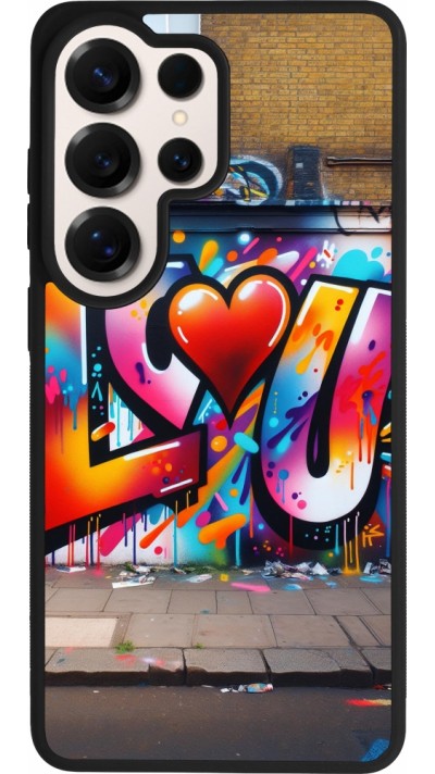 Samsung Galaxy S26 Ultra Case Hülle - Silikon schwarz Valentin 2025 Liebe U Tag