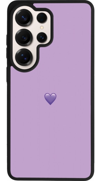 Samsung Galaxy S26 Ultra Case Hülle - Silikon schwarz Valentine 2023 purpule single heart