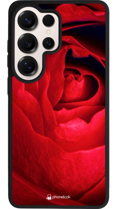 Samsung Galaxy S26 Ultra Case Hülle - Silikon schwarz Valentine 2022 Rose