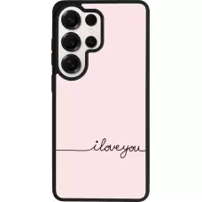 Coque Samsung Galaxy S26 Ultra - Silicone rigide noir Valentine 2023 i love you writing