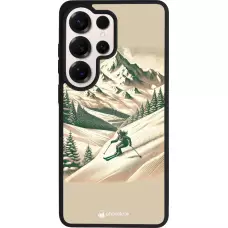 Coque Samsung Galaxy S26 Ultra - Silicone rigide noir Vintage Ski Mountain