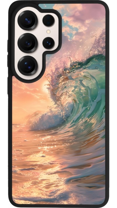 Samsung Galaxy S26 Ultra Case Hülle - Silikon schwarz Wave Sunset