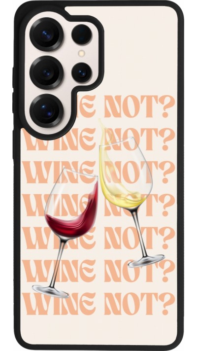 Coque Samsung Galaxy S26 Ultra - Silicone rigide noir Wine not