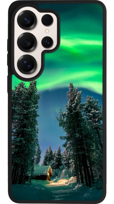 Coque Samsung Galaxy S26 Ultra - Silicone rigide noir Winter 22 Northern Lights