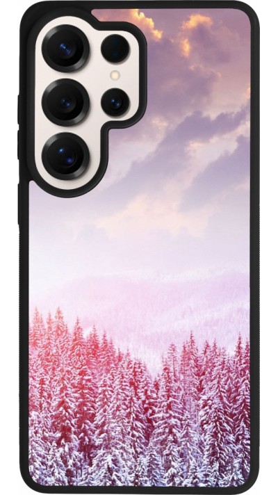 Coque Samsung Galaxy S26 Ultra - Silicone rigide noir Winter 22 Pink Forest