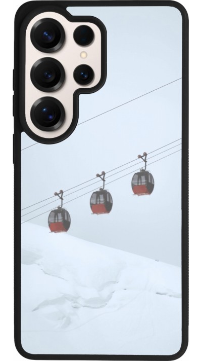 Coque Samsung Galaxy S26 Ultra - Silicone rigide noir Winter 22 ski lift
