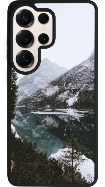 Coque Samsung Galaxy S26 Ultra - Silicone rigide noir Winter 22 snowy mountain and lake