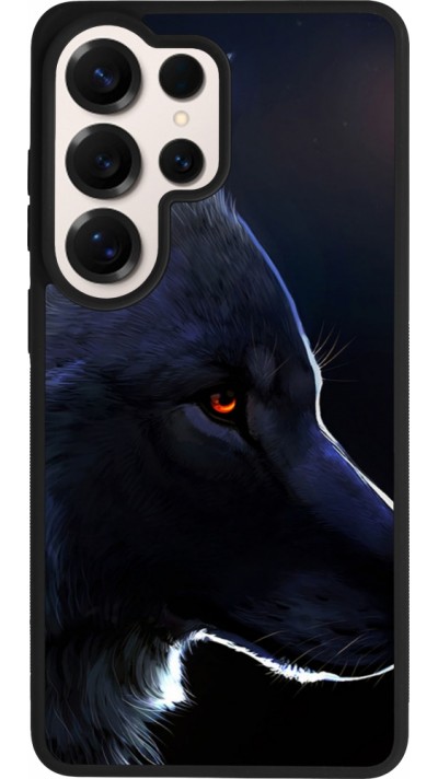 Coque Samsung Galaxy S26 Ultra - Silicone rigide noir Wolf Shape