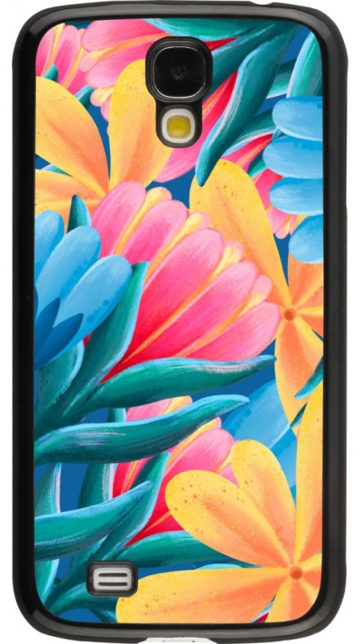 Samsung Galaxy S4 Case Hülle - Spring 23 colorful flowers