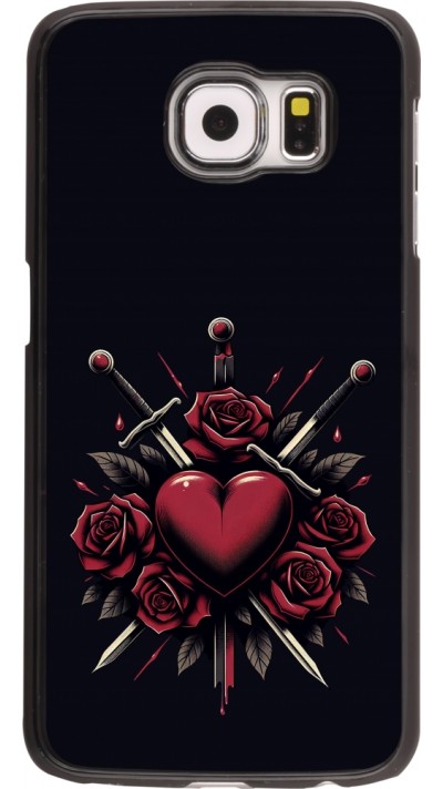 Samsung Galaxy S6 Case Hülle - Valentine 2024 gothic love
