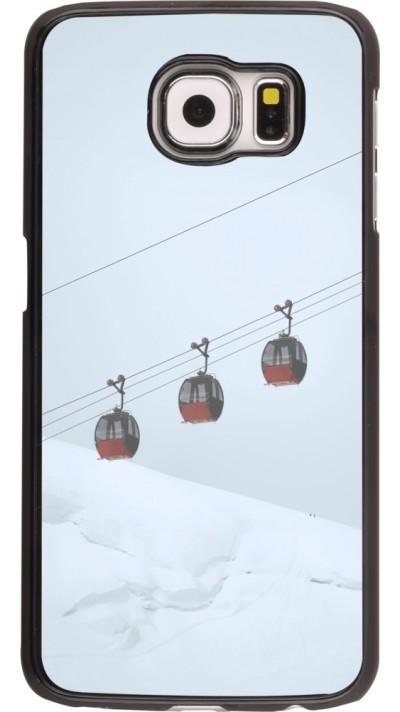 Samsung Galaxy S6 Case Hülle - Winter 22 ski lift