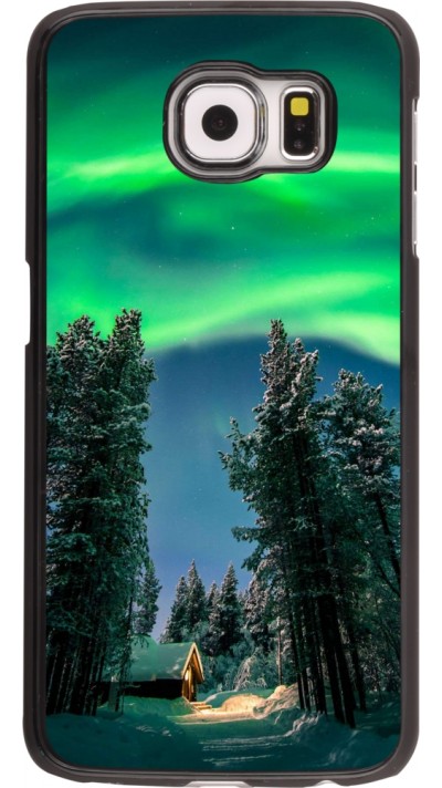 Samsung Galaxy S6 edge Case Hülle - Winter 22 Northern Lights