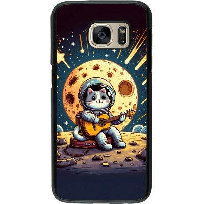 Samsung Galaxy S7 Case Hülle - AstroKatze RockMond