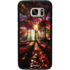 Samsung Galaxy S7 Case Hülle - Herbstlicher goldener Glanz