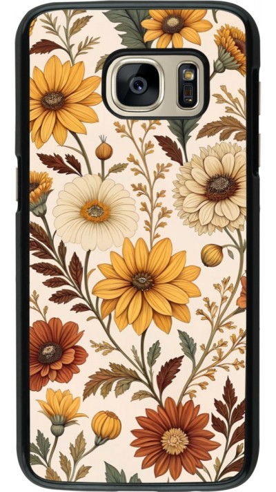 Samsung Galaxy S7 Case Hülle - Autumn 25 Flower pattern