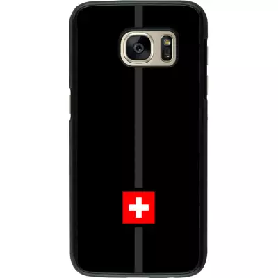Samsung Galaxy S7 Case Hülle - Kanton CH schwarz
