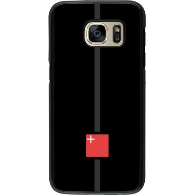 Samsung Galaxy S7 Case Hülle - Kanton SZ schwarz