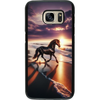 Samsung Galaxy S7 Case Hülle - Pferd majestätisch Strand