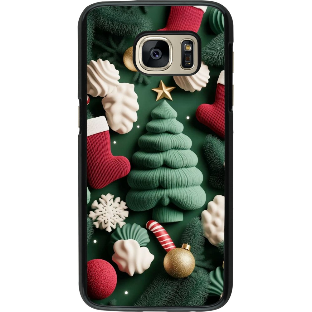 Samsung Galaxy S7 Case Hülle - Christmas 25 Christmas textiles
