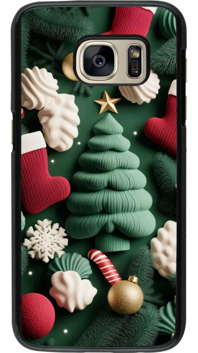 Samsung Galaxy S7 Case Hülle - Christmas 25 Christmas textiles