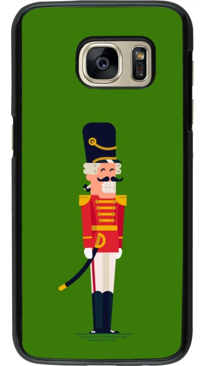 Samsung Galaxy S7 Case Hülle - Christmas 25 Nutcracker Green