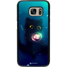 Hülle Samsung Galaxy S7 - Cute Cat Bubble