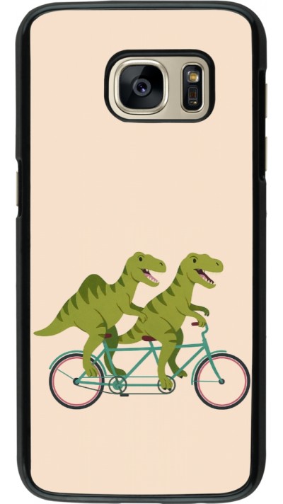 Samsung Galaxy S7 Case Hülle - Dinosaurs on bikes 2026