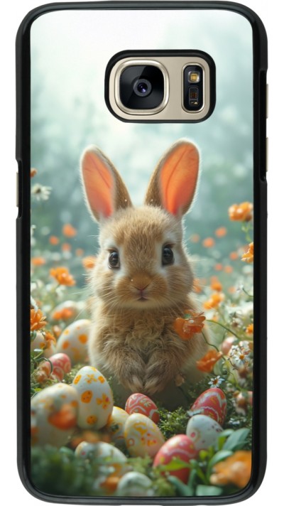 Samsung Galaxy S7 Case Hülle - Easter 2026 Rabbit in the garden