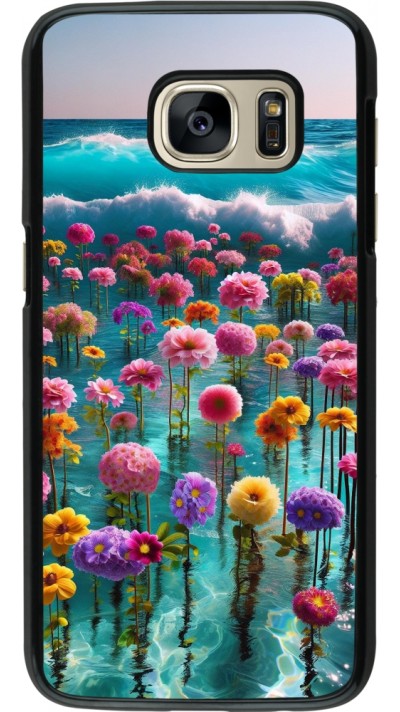 Coque Samsung Galaxy S7 - Flower sea waves