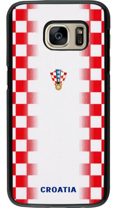 Samsung Galaxy S7 Case Hülle - Kroatien 2026 personalisierbares Fussballtrikot