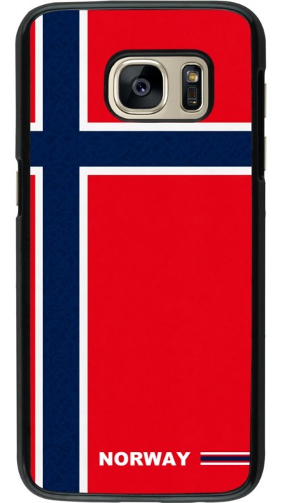 Samsung Galaxy S7 Case Hülle - Norwegen 2026 personalisierbares Fussballtrikot
