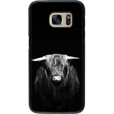 Samsung Galaxy S7 Case Hülle - Highland calf black