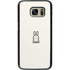 Samsung Galaxy S7 Case Hülle - Minimal Häschen Süße