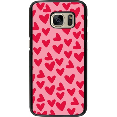 Samsung Galaxy S7 Case Hülle - Mom 2024 kleine Herzen